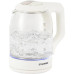 Чайник электрический Starwind SKG1056 1.8л. 2000Вт белый/прозрачный корпус: стекло
