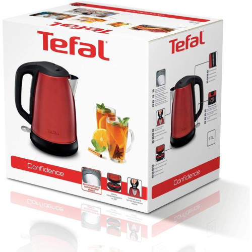 Чайник электрический Tefal Confidence KI270530 1.7л. 2400Вт красный корпус: металл/пластик (7211002431) Чайник электрический Tefal Confidence KI270530 1.7л. 2400Вт красный корпус: металл/пластик (7211002431)