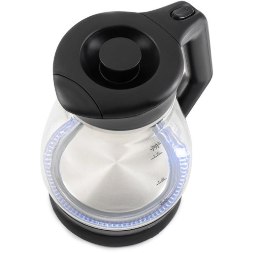 Чайник электрический Starwind SKS2035 1.7л. 2200Вт черный корпус: стекло/пластик