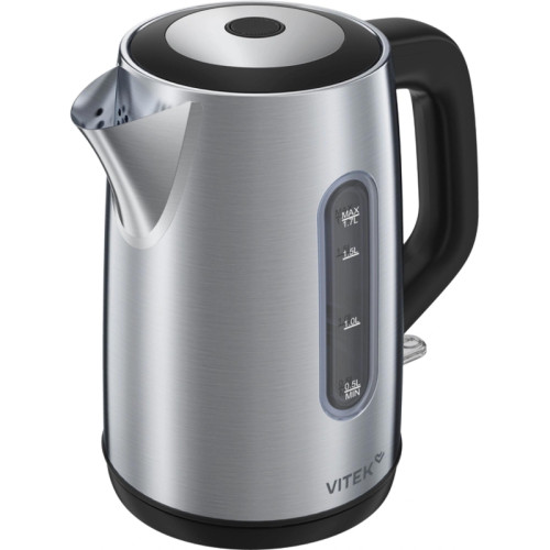 Чайник электрический Vitek VT-WK1054 1.7л. 2200Вт черный корпус: металл