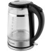 Чайник электрический Hyundai HYK-G3036 1.7л. 2200Вт черный/прозрачный корпус: стекло/пластик Чайник электрический Hyundai HYK-G3036 1.7л. 2200Вт черный/прозрачный корпус: стекло/пластик