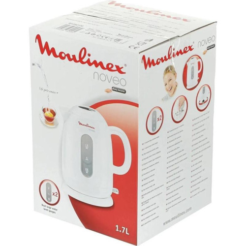 Чайник электрический Moulinex Noveo BY282130 1.7л. 2400Вт белый корпус: пластик (7211001308)