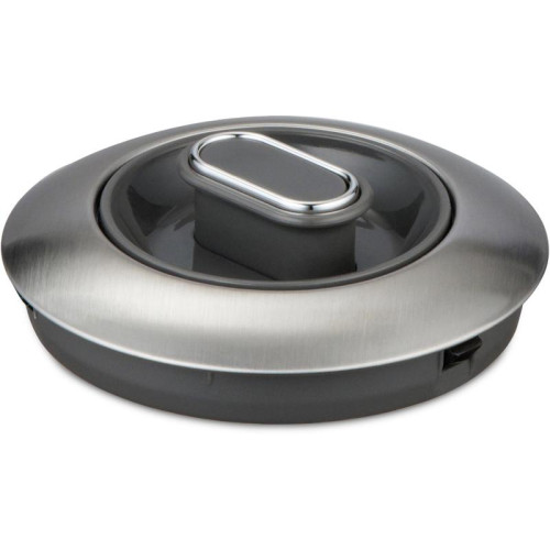 Чайник электрический Hyundai HYK-S4804 1.7л. 2200Вт серый/черный корпус: металл