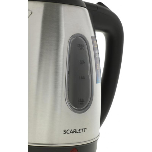 Чайник электрический Scarlett SC-EK21S88 1.8л. 2200Вт черный/серебристый корпус: металл (EK21S88)