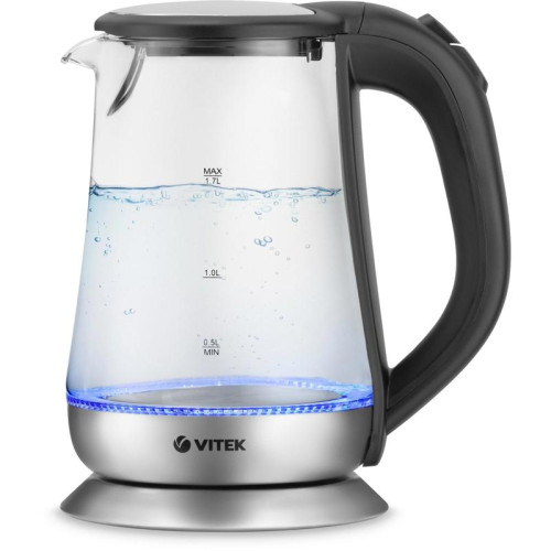 Чайник электрический Vitek VT-7036 1.7л. 2200Вт прозрачный корпус: стекло