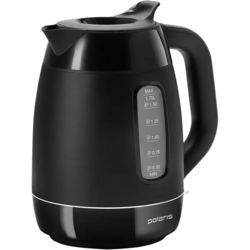 Чайник электрический Polaris PWK 0723DDW 1.8л. 2200Вт черный корпус: пластик (026600)