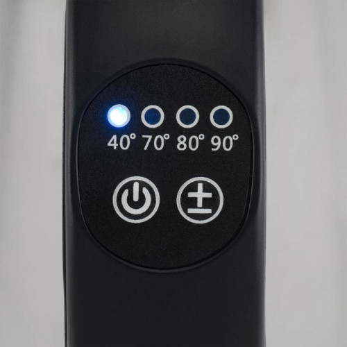 Чайник электрический Hyundai HYK-S8408 1.7л. 2200Вт серебристый матовый/черный корпус: металл