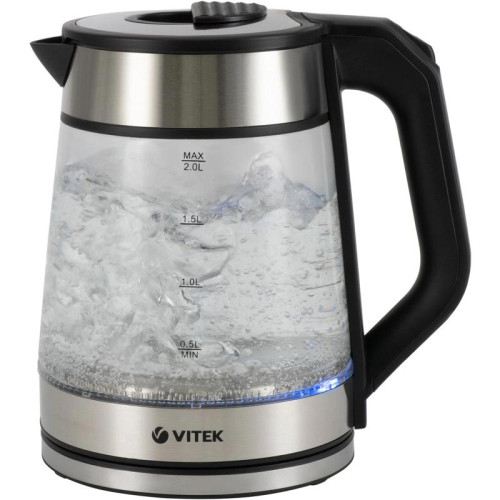 Чайник электрический Vitek VT-1176 2л. 2200Вт разноцветный корпус: стекло