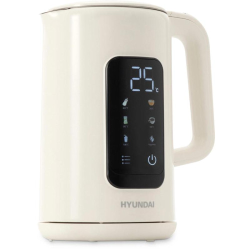 Чайник электрический Hyundai HYK-S4606 1.7л. 2200Вт кремовый корпус: металл