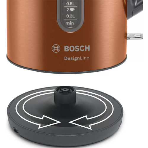 Чайник BOSCH/ Цвет: коричневый, 2400 Ватт, скрытый нагр.элемент, 1.7 л