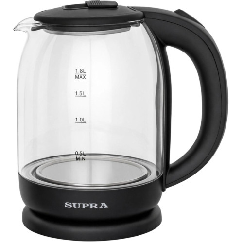 Чайник электрический Supra KES-1859G 1.8л. 1800Вт черный корпус: стекло/пластик