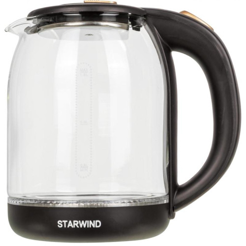 Чайник электрический Starwind SKG1052 1.8л. 1500Вт темно-коричневый/бронзовый корпус: стекло
