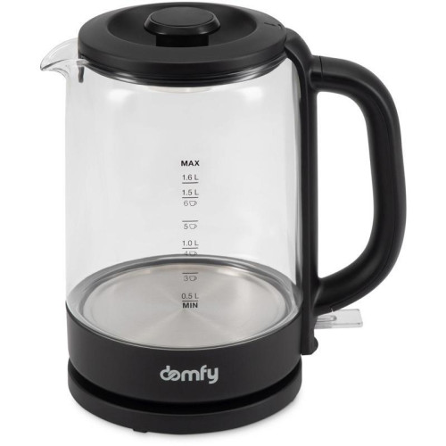Чайник электрический Domfy DSB-EK304 1.7л. 2200Вт черный корпус: стекло/пластик Чайник электрический Domfy DSB-EK304 1.7л. 2200Вт черный корпус: стекло/пластик