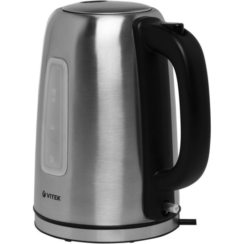 Чайник электрический Vitek VT-1137 1.7л. 2200Вт серебристый матовый корпус: металл