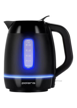 Чайник электрический Polaris PWK 0723DDW 1.8л. 2200Вт черный корпус: пластик (026600)