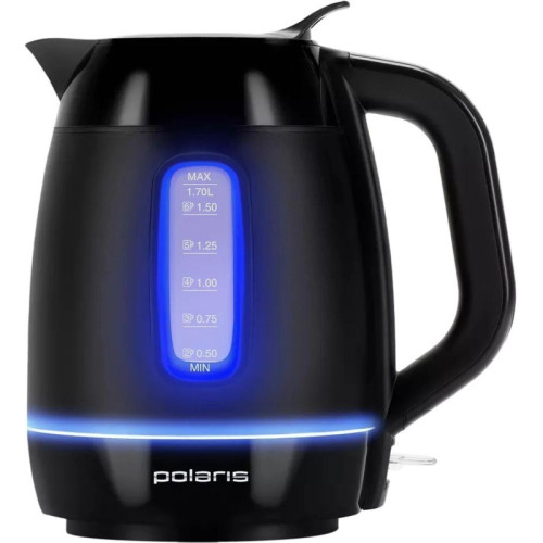 Чайник электрический Polaris PWK 0723DDW 1.8л. 2200Вт черный корпус: пластик (026600)