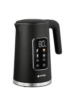 Чайник электрический Vitek VT-1162 1.7л. 2200Вт черный корпус: металл/пластик