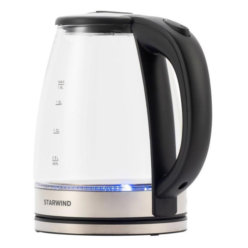 Чайник электрический Starwind SKG4777 1.8л. 2000Вт черный/прозрачный корпус: стекло Чайник электрический Starwind SKG4777 1.8л. 2000Вт черный/прозрачный корпус: стекло