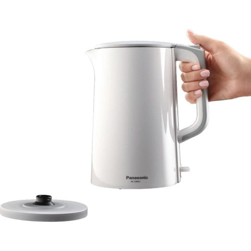 Чайник электрический Panasonic NC-CWK50 1.7л. 1500Вт белый корпус: нерж.сталь/пластик