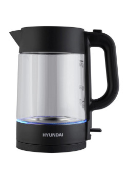 Чайник электрический Hyundai HYK-G7707 1.7л. 2200Вт графит корпус: стекло