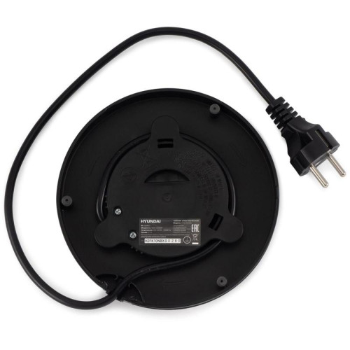 Чайник электрический Hyundai HYK-G4402 1.7л. 2200Вт черный/серебристый корпус: стекло