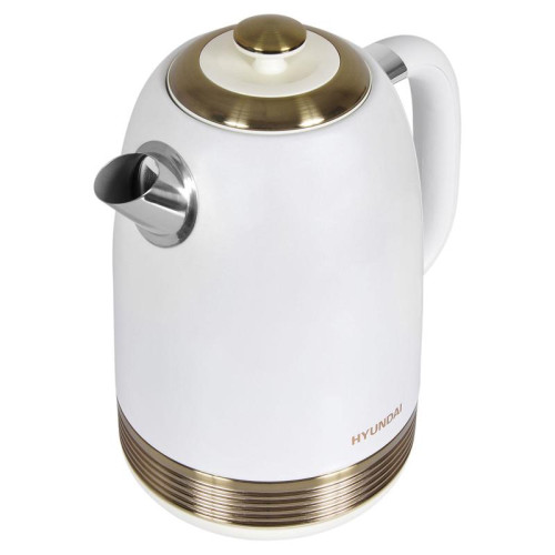 Чайник электрический Hyundai HYK-S4500 1.7л. 2200Вт жемчужный/золотистый корпус: металл/пластик