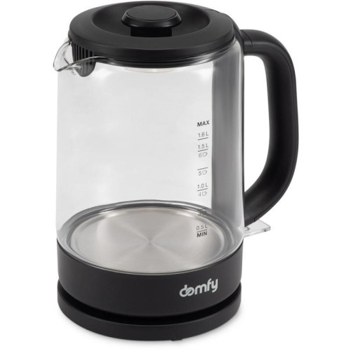 Чайник электрический Domfy DSB-EK304 1.7л. 2200Вт черный корпус: стекло/пластик Чайник электрический Domfy DSB-EK304 1.7л. 2200Вт черный корпус: стекло/пластик