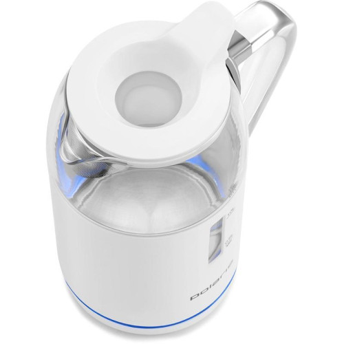 Чайник электрический Polaris PWK 1563CGL 1.5л. 2200Вт белый/прозрачный корпус: стекло/пластик Чайник электрический Polaris PWK 1563CGL 1.5л. 2200Вт белый/прозрачный корпус: стекло/пластик