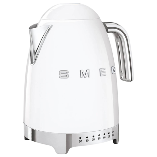 Стиль 50-х г., чайник электрический, 1.7 л , 2400 Вт, корпус из нержавеющей стали, белый