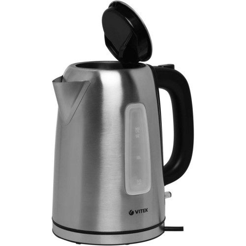 Чайник электрический Vitek VT-1137 1.7л. 2200Вт серебристый матовый корпус: металл