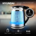 Чайник электрический Hyundai HYK-G3036 1.7л. 2200Вт черный/прозрачный корпус: стекло/пластик Чайник электрический Hyundai HYK-G3036 1.7л. 2200Вт черный/прозрачный корпус: стекло/пластик