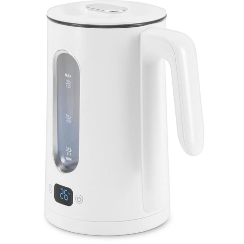 Чайник электрический Hyundai HYK-G5510 1.5л. 2200Вт белый/прозрачный корпус: стекло