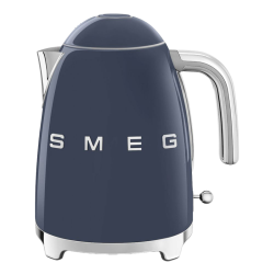 Чайник SMEG, Стиль 50-х г., чайник электрический, 1.7 л , 2400 Вт, корпус из нержавеющей стали, цвет темно-синий