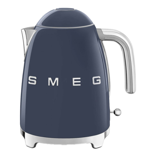 Чайник SMEG, Стиль 50-х г., чайник электрический, 1.7 л , 2400 Вт, корпус из нержавеющей стали, цвет темно-синий