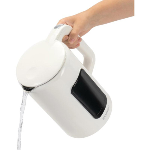 Чайник электрический Hyundai HYK-S4606 1.7л. 2200Вт кремовый корпус: металл