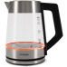Чайник электрический Hyundai HYK-G4402 1.7л. 2200Вт черный/серебристый корпус: стекло
