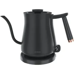 Чайник электрический Hyundai HYK-S5500 0.7л. 1000Вт черный/черный корпус: металл