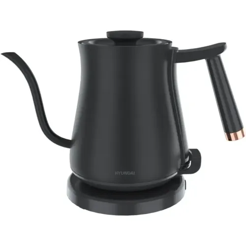 Чайник электрический Hyundai HYK-S5500 0.7л. 1000Вт черный/черный корпус: металл