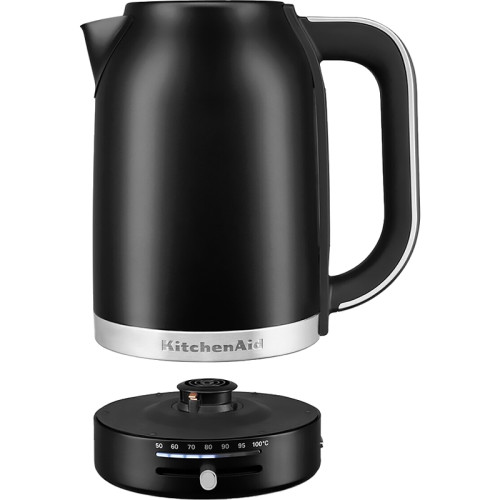 Электрочайник KitchenAid, термо-контроль, 1.7 л., матовый черный