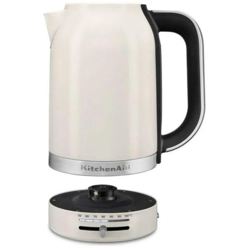 Электрический чайник KitchenAid, 1.7 л, регулировка температуры 50-100 градусов, съемный фильтр от накипи, индикация уровня воды, автоматическое отключение, цвет белый
