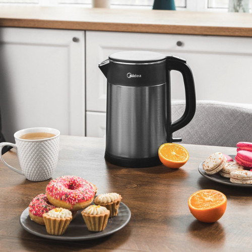 Чайник Midea/ 1.5 л, 2200 Вт, черный