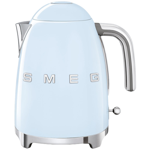 Стиль 50-х г., чайник электрический, 1.7 л , 2400 Вт, корпус из нержавеющей стали, пастельный голубой