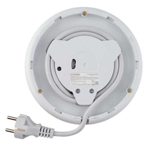 Чайник электрический Hyundai HYK-G3037 1.9л. 3000Вт белый/прозрачный корпус: стекло/пластик