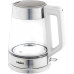 Чайник электрический Haier HK-500 1.7л. 2200Вт серый/белый корпус: стекло/пластик (TD0029955RU)