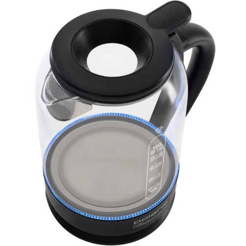 Чайник электрический Polaris PWK 1753CGL 1.5л. 1950Вт черный корпус: стекло/пластик