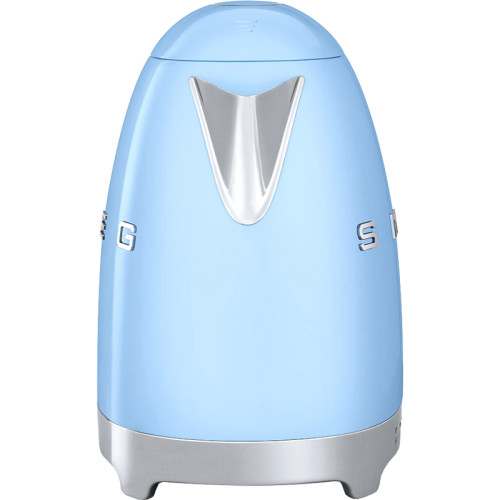 Стиль 50-х г., чайник электрический, 1.7 л , 2400 Вт, корпус из нержавеющей стали, регулировка температуры, голубой