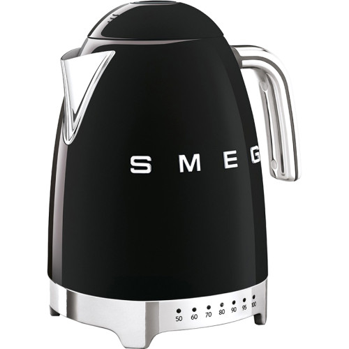 Стиль 50-х г., чайник электрический, 1.7 л , 2400 Вт, корпус из нержавеющей стали, черный