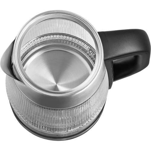 Чайник электрический Red Solution G121 1.8л. 2200Вт черный/серебристый корпус: стекло/металл/пластик