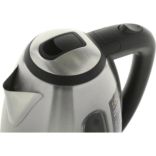 Чайник электрический Scarlett SC-EK21S88 1.8л. 2200Вт черный/серебристый корпус: металл (EK21S88)