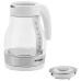 Чайник электрический Hyundai HYK-G3802 1.7л. 2200Вт белый/серебристый корпус: стекло